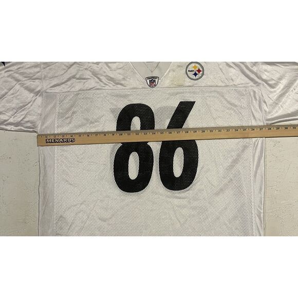 NFL Reebok Pittsburgh Steelers Ward 86 Jersey Size 2XL White Super Bowl XLIII - Picture 9 of 12